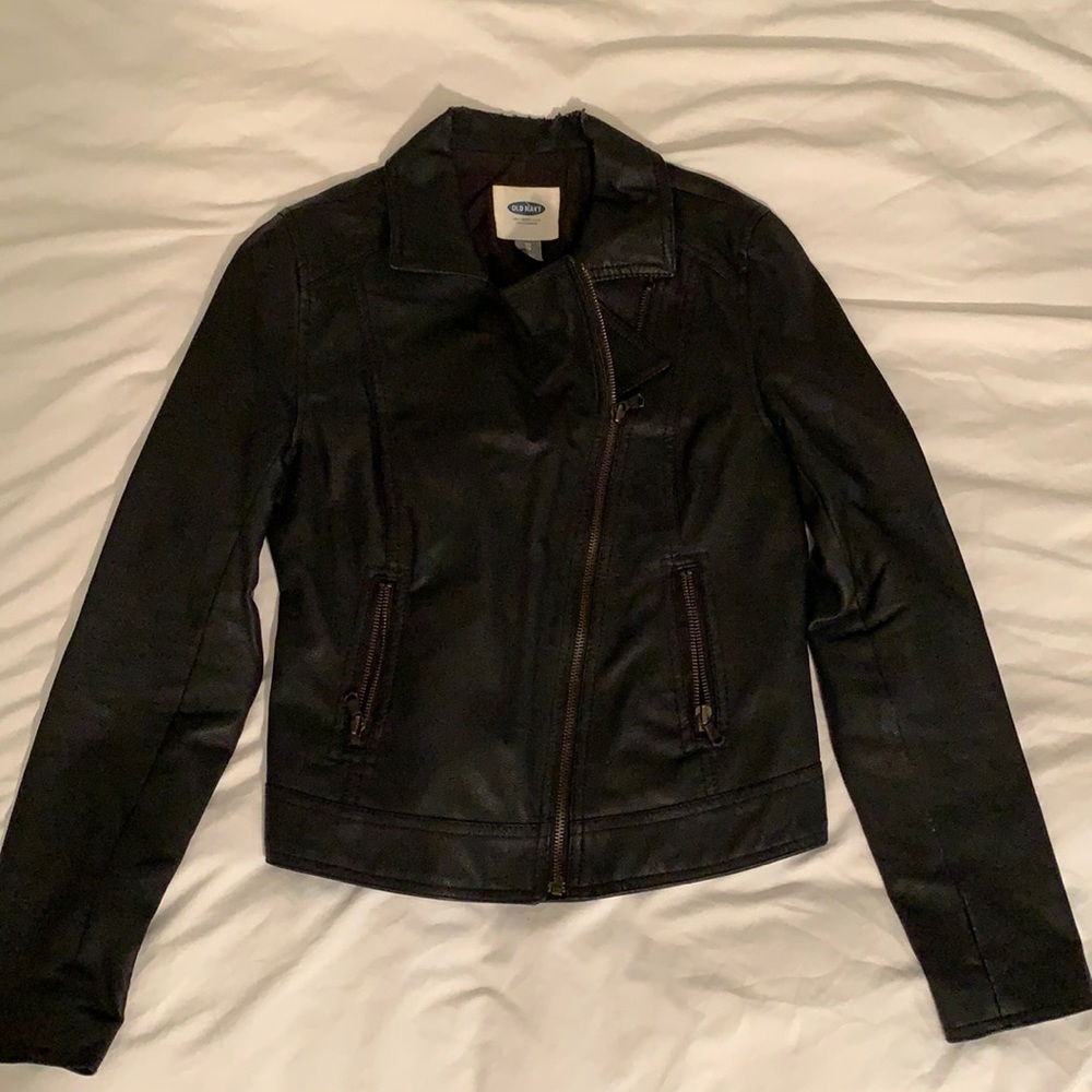 Old Navy Leather Jacket XS